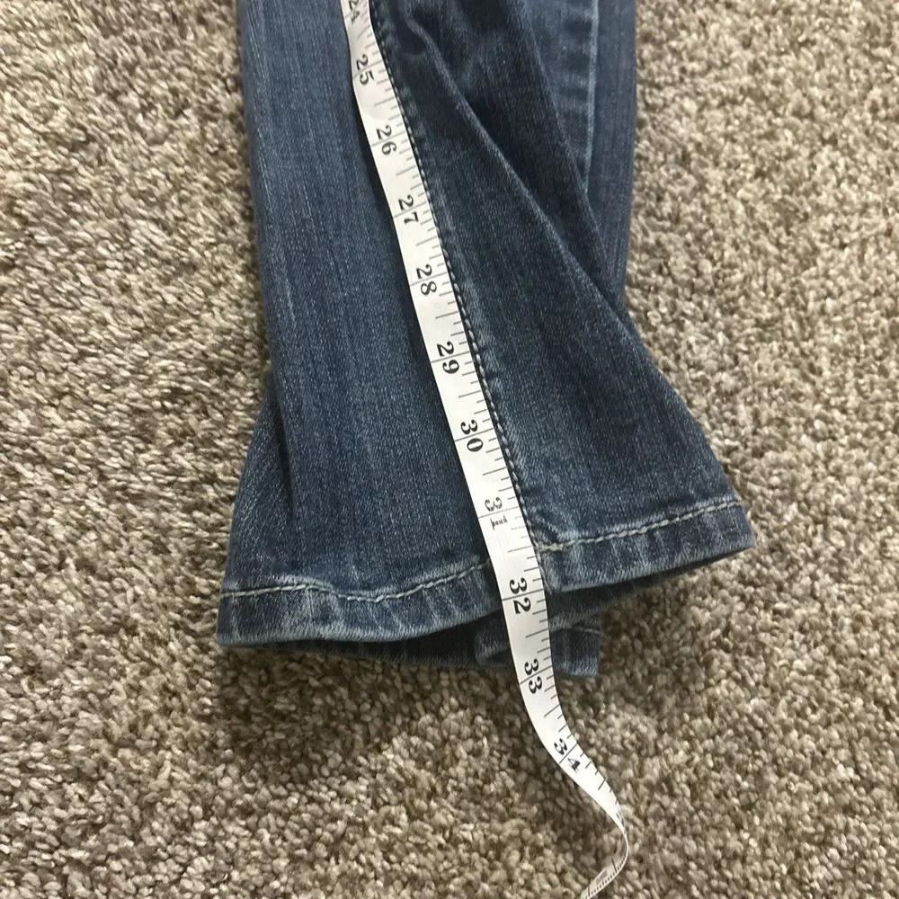 Rock and Roll Denim Revolver Jeans Mens 34x32 Blue Slim Straight Leg